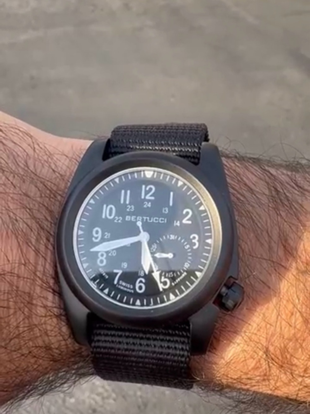 Berticci A- 2 S Ballista 40 MM Black ION With Sapphire Crystal All Black EUC